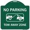 Signmission No Parking Tow Away Zone Heavy-Gauge Aluminum Architectural Sign, 18" x 18", GW-1818-9821 A-DES-GW-1818-9821 - alternate 1